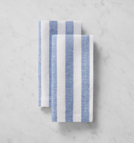 Stramare Dinner Napkins, Set of 4 by Sferra Linens DINNER NAPKIN 22X22 - Set of 4 WHITE/OCEAN at FIG LINENS AND HOME 4