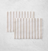 Stramare Placemats, Set of 4 by Sferra Linens PLACEMAT 14X20 - Set of 4 WHITE/NATURAL at FIG LINENS AND HOME 3