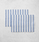 Stramare Placemats, Set of 4 by Sferra Linens PLACEMAT 14X20 - Set of 4 WHITE/OCEAN at FIG LINENS AND HOME 4
