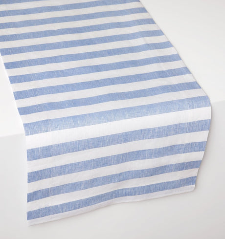 Stramare Table Runners by Sferra Linens - Ocean Blue at Fig Linens and Home