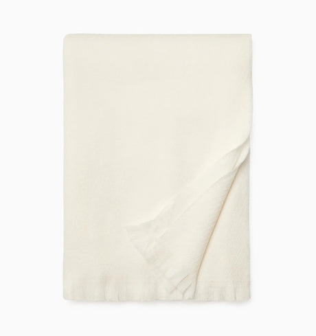 Taormina Throw by Sferra Linens in Ecru at Fig Linens and Home - 5