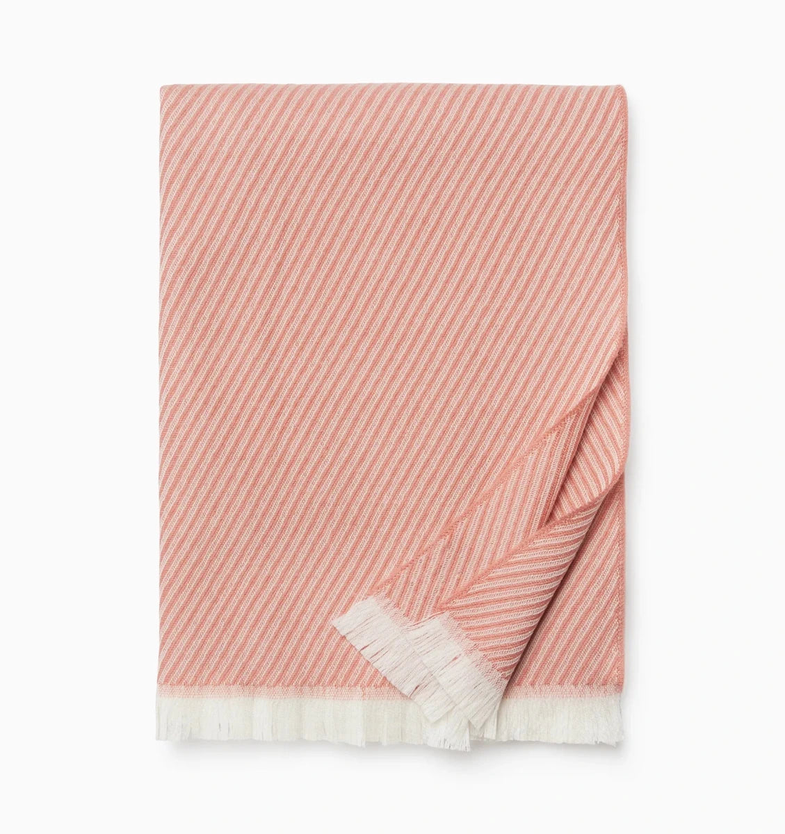Taormina Throw by Sferra Linens in Rose at Fig Linens and Home - 4