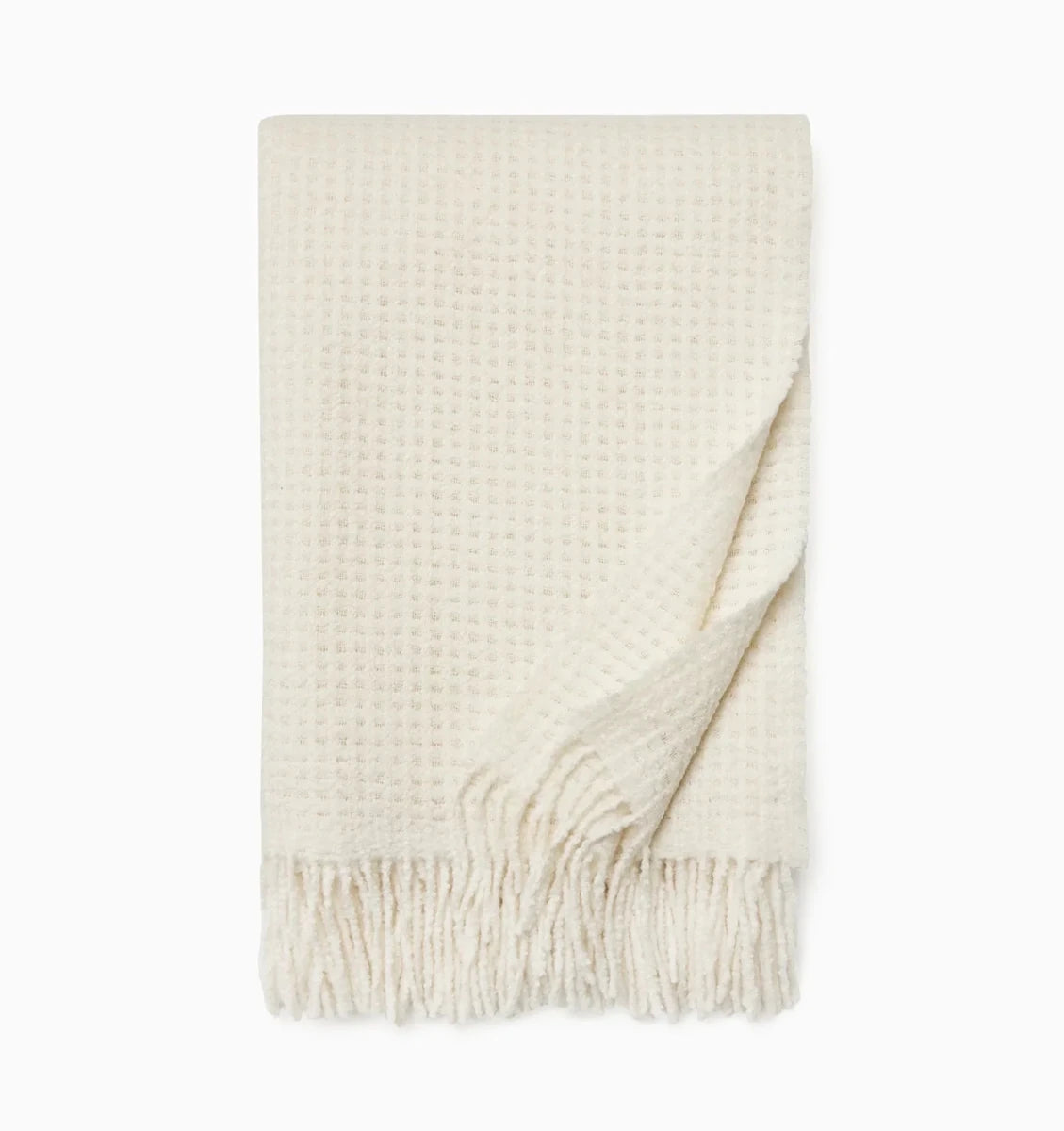 Terranova Throw by Sferra Linens in Ivory at Fig Linens and Home - 3