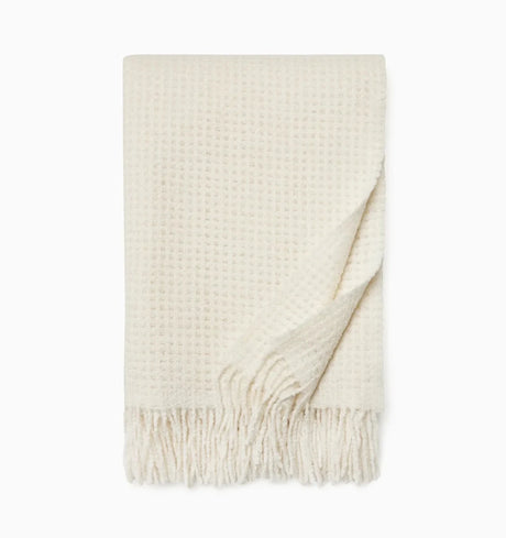 Terranova Throw by Sferra Linens in Ivory at Fig Linens and Home - 3