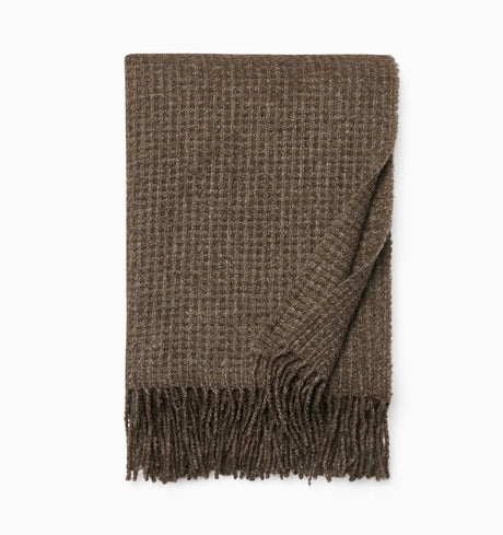 Terranova Throw by Sferra Linens in Khaki at Fig Linens and Home - 4
