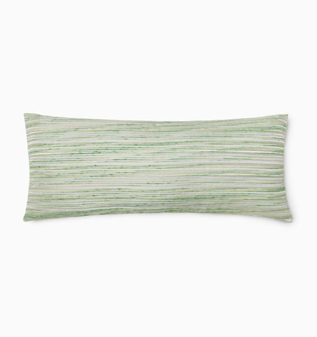 Tindari Apple Green Bolster Pillow 16x36 by Sferra Linens at Fig Linens and Home