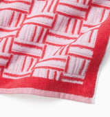 Tirreno Coral Corner Detail of Beach Towel by Sferra Linens at Fig Linens and Home