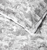 Viaterra Black and White Bedding by Sferra Linens at Fig Linens and Home - 2