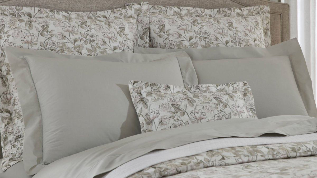 Victoria Willow Standard Sham 21X26 | Sferra at Fig Linens and Home