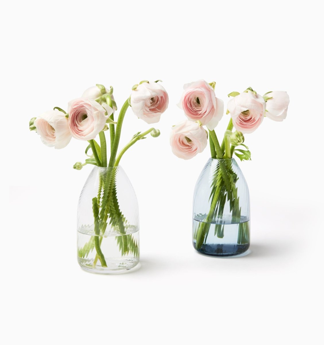 VORTICE - SWIRL VASE 6" H X 3.75” DIA by Sferra CLEAR SWIRL VASE 6" H X 3.75” DIA at FIG LINENS AND HOME 6