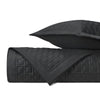 SQUARE Quilted Coverlet in Black by Home Treasures at Fig Linens and Home