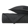 SQUARE Quilted Coverlet in Black by Home Treasures at Fig Linens and Home