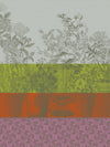 Floraison Rayé Purple tea towel by Le Jacquard Français at Fig Linens and Home