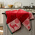 Lumières d'étoiles Red Holiday Tea Towel by Le Jacquard Francais