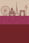 paris lumiere red tea towel by Le Jacquard Francais at Fig Linens and Home
