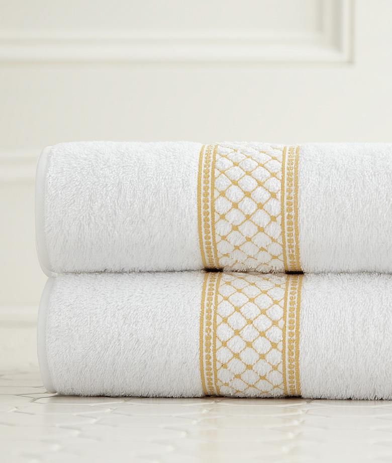Fig Linens - Julia Embroidered Bath Towels by Legacy Home 