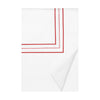 Triad Duvet Cover in White and Bright Red - Home Treasures at Fig Linens and Home