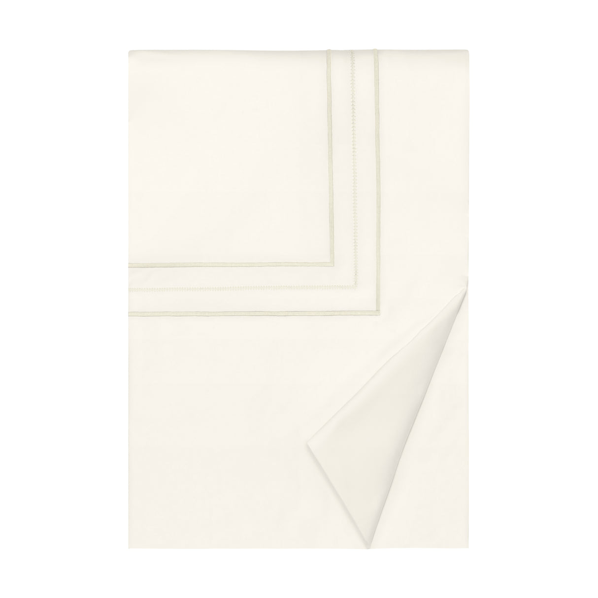 Triad Duvet Cover in Ivory and Ivory - Home Treasures at Fig Linens and Home