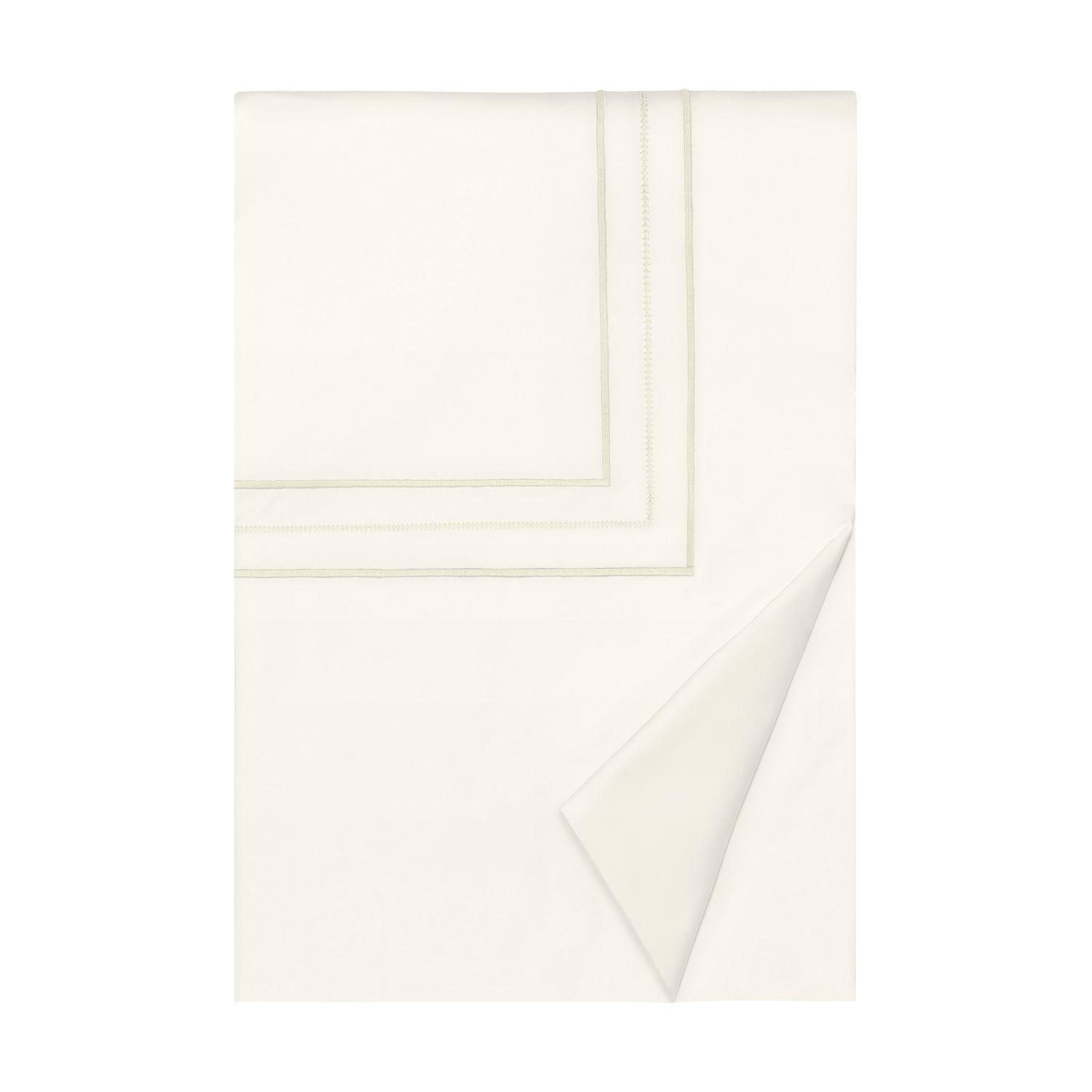 Triad Duvet Cover in Ivory and Ivory - Home Treasures at Fig Linens and Home