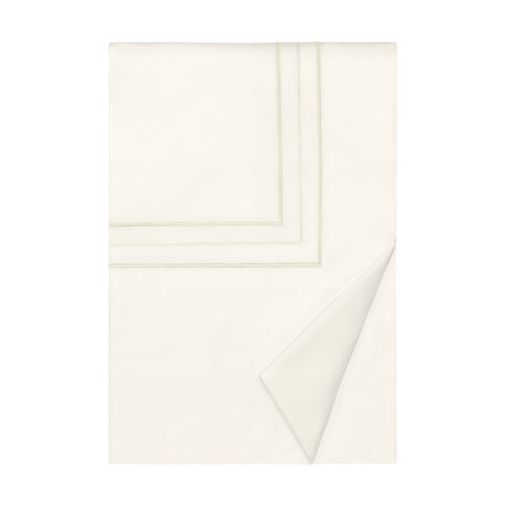 Triad Duvet Cover in Ivory and Ivory - Home Treasures at Fig Linens and Home