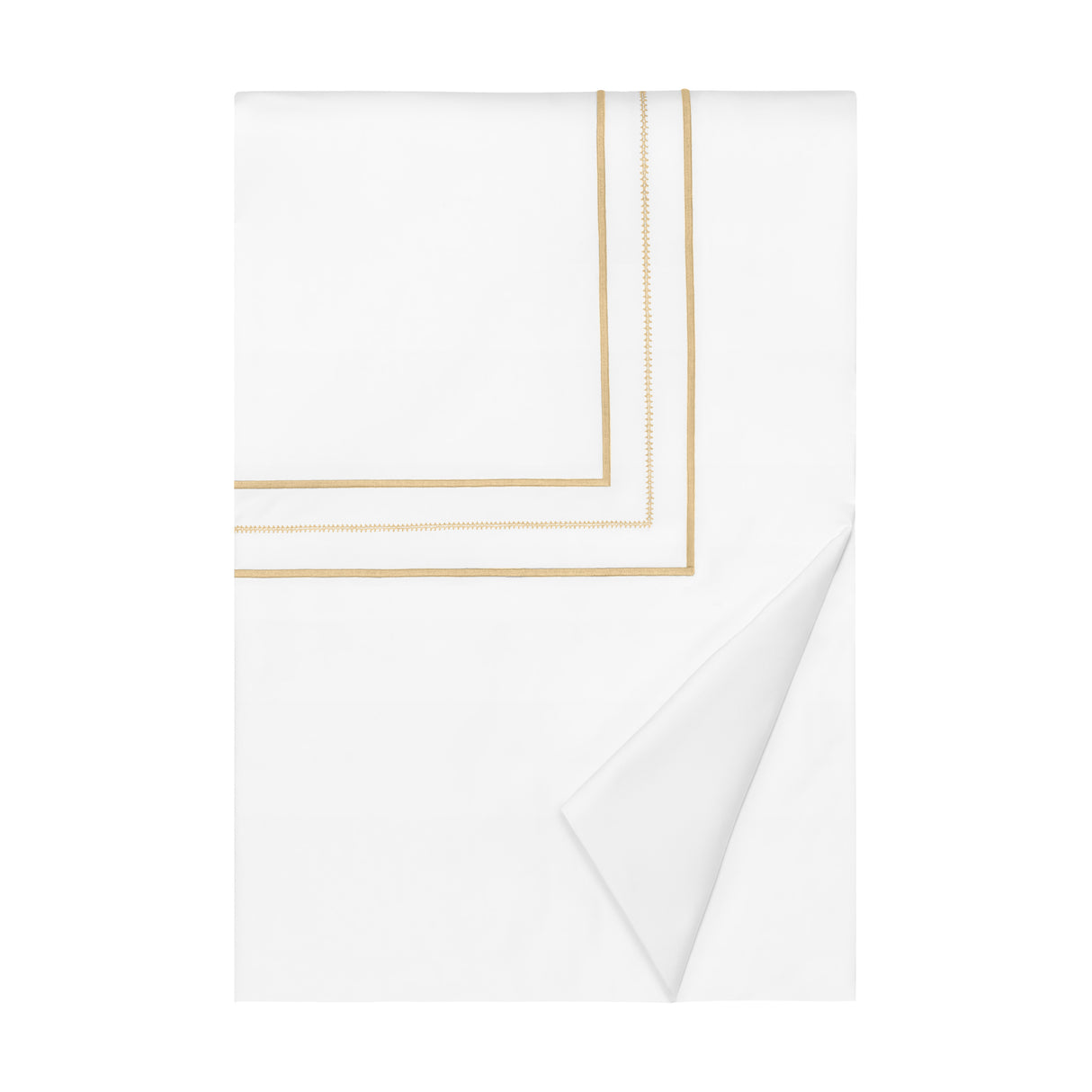 Triad Duvet Cover in White and Gold - Home Treasures at Fig Linens and Home