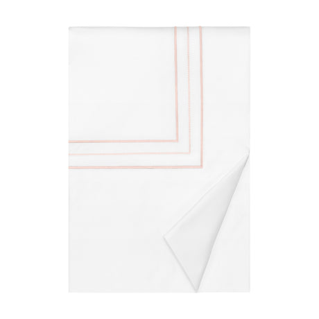 Triad Duvet Cover in White and Light Pink - Home Treasures at Fig Linens and Home