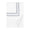 Triad Duvet Cover in White and Navy - Home Treasures at Fig Linens and Home