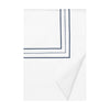 Triad Duvet Cover in White and Navy - Home Treasures at Fig Linens and Home