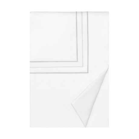 Triad Duvet Cover in White and Pebble - Home Treasures at Fig Linens and Home
