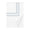 Triad Duvet Cover in White and Slate Blue - Home Treasures at Fig Linens and Home