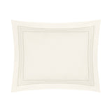 Triad Pillow Sham in Ivory and Ivory - Home Treasures at Fig Linens and Home