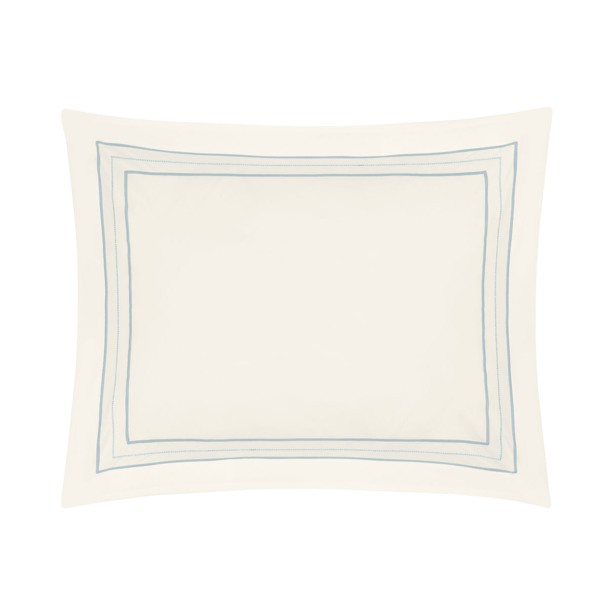 Triad Pillow Sham in Ivory and Sion - Home Treasures at Fig Linens and Home
