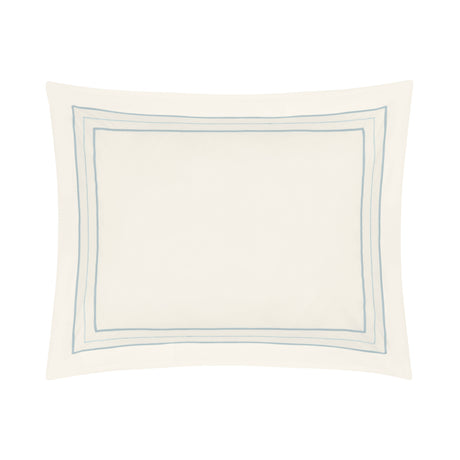 Triad Pillow Sham in Ivory and Sion - Home Treasures at Fig Linens and Home
