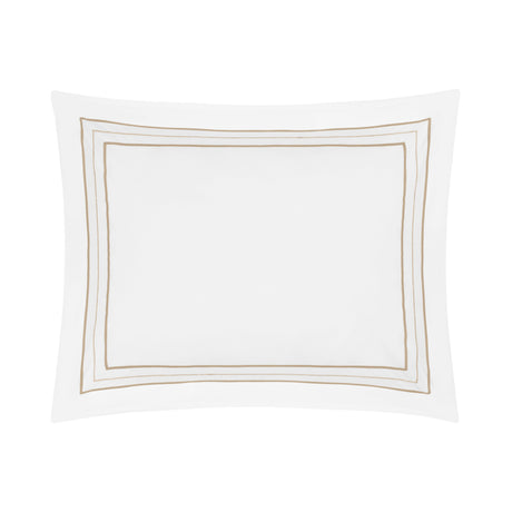 Triad Pillow Sham in White and Candlelight - Home Treasures at Fig Linens and Home