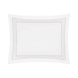 Triad Pillow Sham in White and Lavender - Home Treasures at Fig Linens and Home