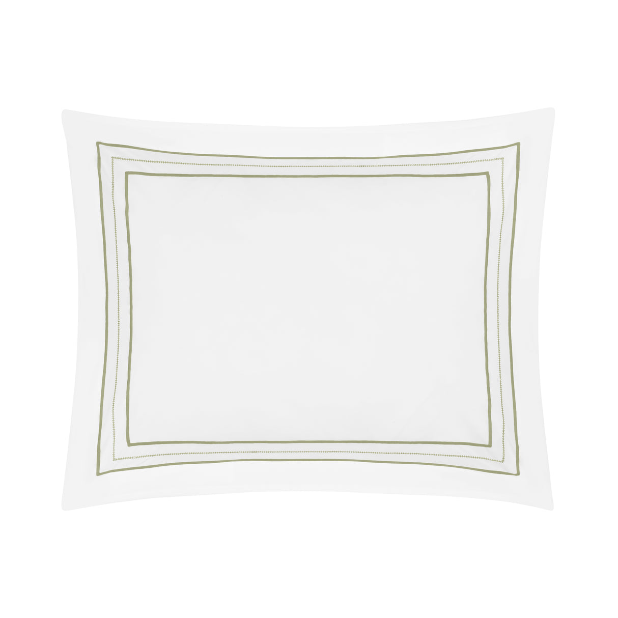 Triad Pillow Sham in White and Piana - Home Treasures at Fig Linens and Home