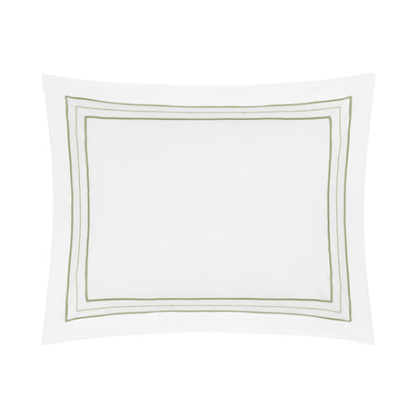 Triad Pillow Sham in White and Piana - Home Treasures at Fig Linens and Home