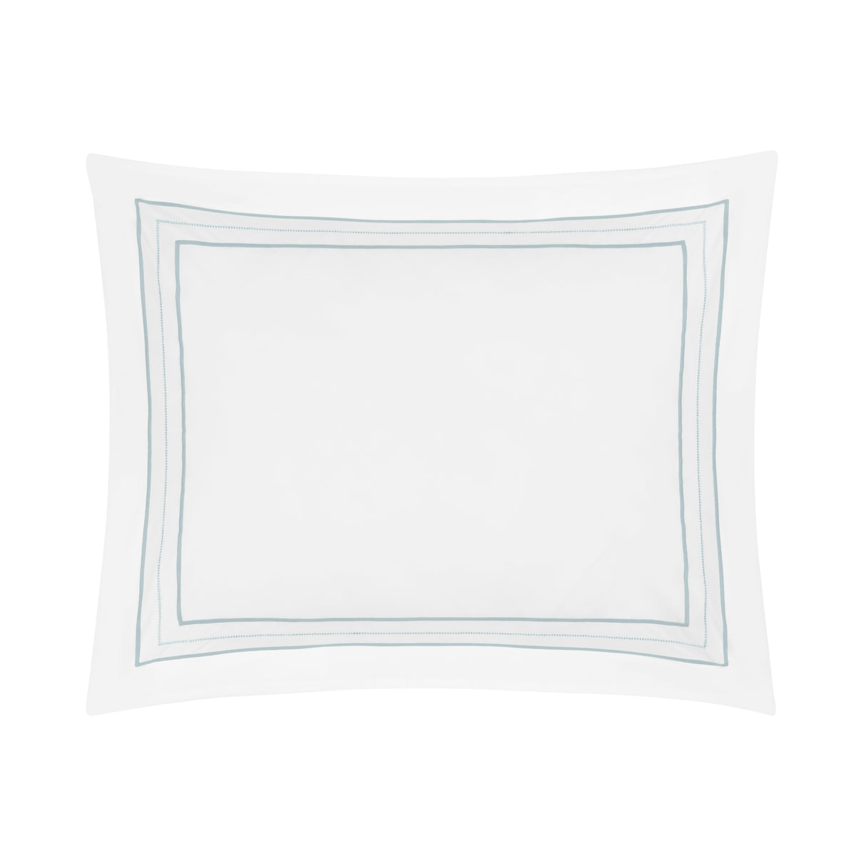 Triad Pillow Sham in White and Sion - Home Treasures at Fig Linens and Home