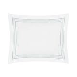 Triad Pillow Sham in White and Sion - Home Treasures at Fig Linens and Home