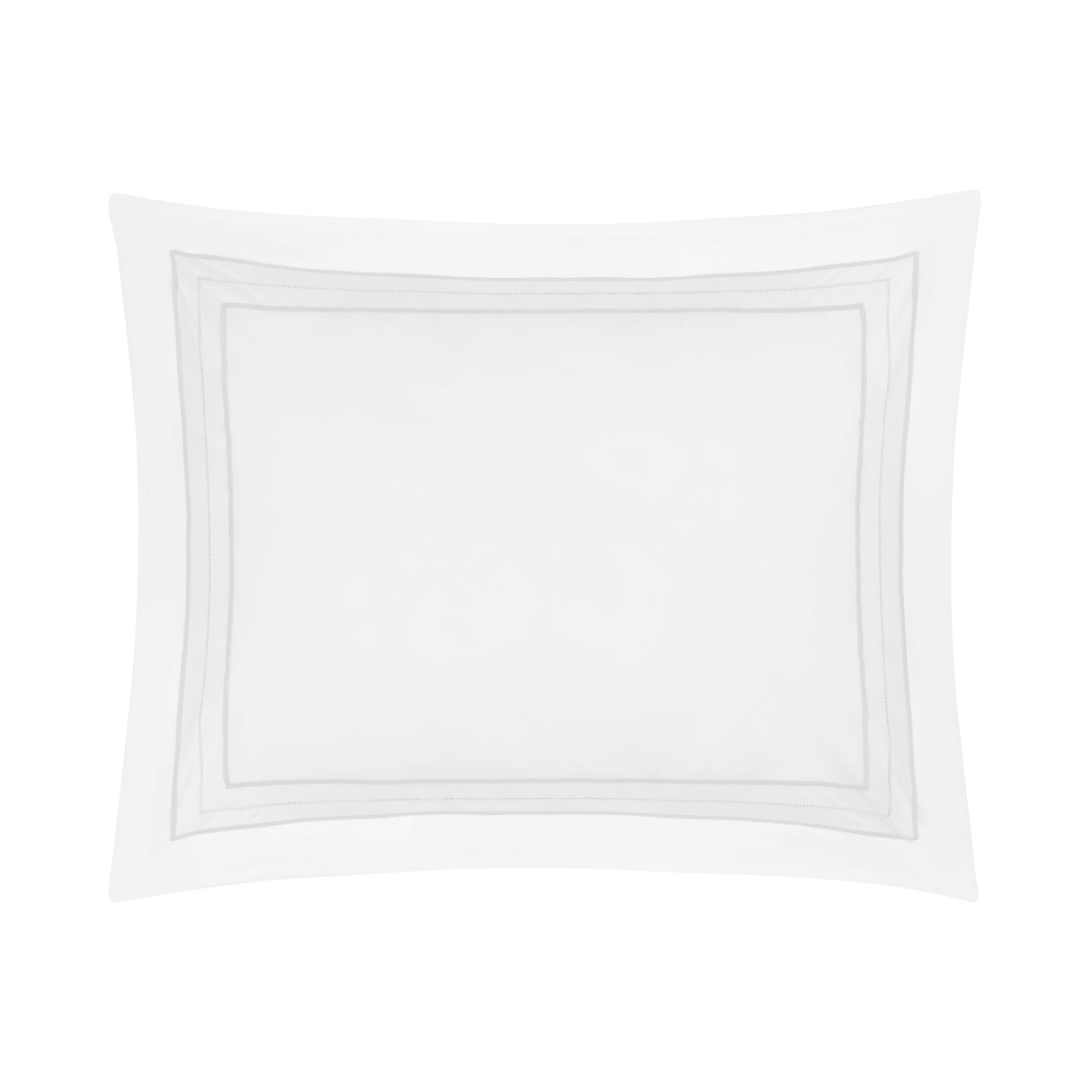 Triad Pillow Sham in White and White - Home Treasures at Fig Linens and Home