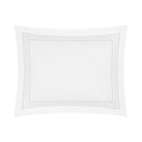 Triad Pillow Sham in White and White - Home Treasures at Fig Linens and Home
