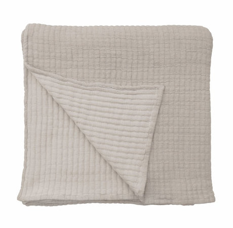 Blanket Cover - Pom Pom at Home Vancouver Grey Coverlets - Available at Fig Linens and Home