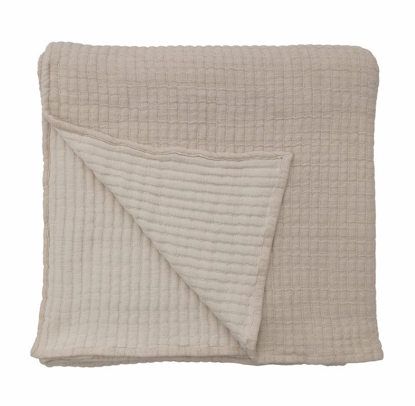 Coverlet - Pom Pom at Home Vancouver Natural - Cotton Blanket Cover at Fig Linens and Home