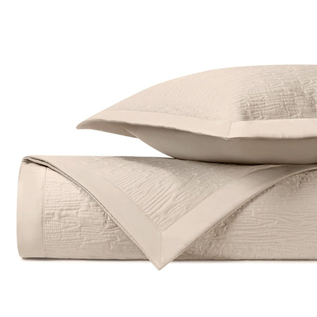 WAVE Quilted Coverlet in Caramel by Home Treasures at Fig Linens and Home