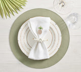 Kim Seybert Table - Rope Knot White Napkin Rings at Fig Linens and Home 3