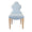 Adelaide Light Blue Dining Chair by Worlds Away | Fig Linens and Home - Front View