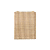 Rattan Desk | Worlds Away Adrien Home Office Table Side View at Fig Linens and Home