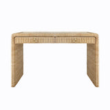 Adrien Rattan Desk by Worlds Away | Home Office Decor at Fig Linens and Home