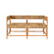 Ajax Rattan Bench by Worlds Away | Coastal Seagrass Bench Seating at Fig Linens and Home 1