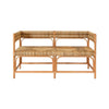 Ajax Rattan Bench by Worlds Away | Coastal Seagrass Bench Seating at Fig Linens and Home 1